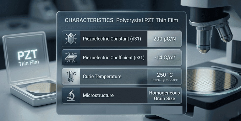 Výhody tenkovrstvého jádra PZT